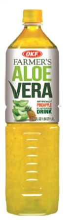 OKF Farmers Pineapple Aloe Drink 1.5L 1/12 - Fauzi & Company, Inc