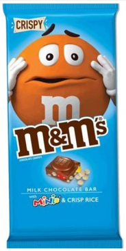  M&M'S MINIS Candy & Crispy Milk Chocolate Bar Bulk Pack, 3.8 oz  Bar (Pack of 12)